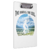 2つのホイール、1つの魂。サイクリングスポーツ クリップボード (右)