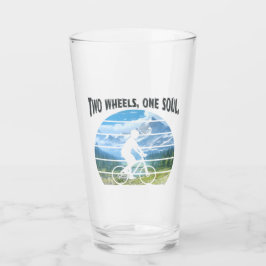 2つのホイール、1つの魂。サイクリングスポーツ タンブラーグラス