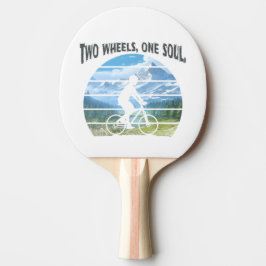 2つのホイール、1つの魂。サイクリングスポーツ 卓球ラケット