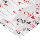 2つのポーカーカードを階層化 テーブルクロス (アングル)