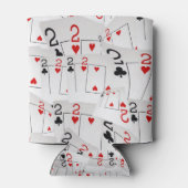 2つのポーカーカード数が散在 缶クーラー (裏面)