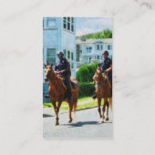 2つのマウントされた警察 – プラチナ仕上げ 名刺 (裏面)