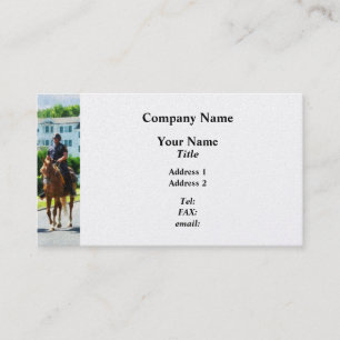 2つのマウントされた警察 – プラチナ仕上げ 名刺