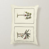 2つのミニチュアによって組み立てられるヤシの木 アクセントクッション (裏面(縦))