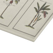 2つのミニチュアによって組み立てられるヤシの木 カッティングボード (角)