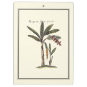 2つのミニチュアによって組み立てられるヤシの木 クリップボード (裏面)