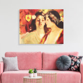 2つのミューズ春（Stefan Luchian著） キャンバスプリント (インサイチュ (リビング))