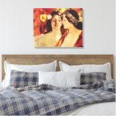 2つのミューズ春（Stefan Luchian著） キャンバスプリント (インサイチュ (寝室))