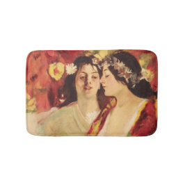 2つのミューズ春（Stefan Luchian著） バスマット