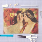 2つのミューズ春(Stefan Luchian著) 薄葉紙 (クラフト)