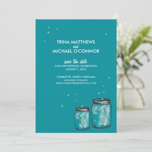 2つのメーソンジャース&ホタル日付を保存 セーブザデート (スタンド正面)