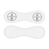 2つのモダンイニシャルモノグラム 野球ボール (パネル)