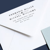 2つのモダン姓差出人住所 セルフインキングスタンプ