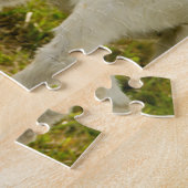 2つのヤギかわいい茶色の白 ジグソーパズル (側面)