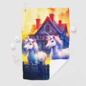 2つのユニコーン ゴルフタオル (インサイチュ)