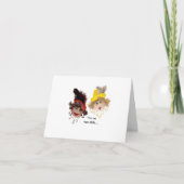 2つのユーモアのあるダイエット折り畳みグリーティングカードの必要性 カード (正面)