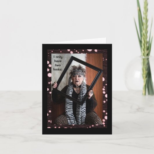 2つのユーモアのある外観:トロフィーの妻またはトロールカード カード (正面)