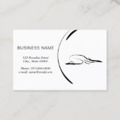 2つのヨガの姿勢のヨガのインストラクターカード 名刺 (裏面)