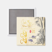 2つのラッツバンブーベトナム新年2020 SqM マグネット (正面/裏面)