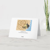 2つのラブラドールポープリントサンドレター カード (裏面)