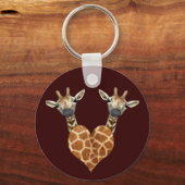 2つのラブリーギラフェ キーホルダー (正面)