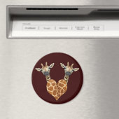 2つのラブリーギラフェ マグネット (インサイチュ (食洗機))