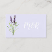 2つのラベンダー – モノグラムの結婚のwebサイト エンクロージャーカード (正面)