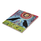 2つのラヴェンスがセラミックタイルを反射 タイル (側面)