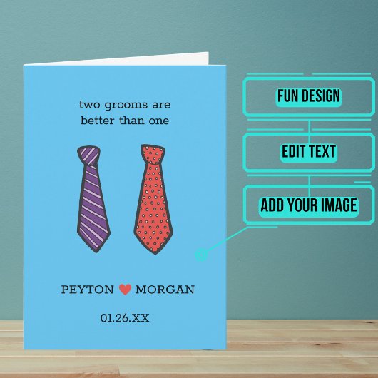 2つのルームウエディングデーおめでとう カード