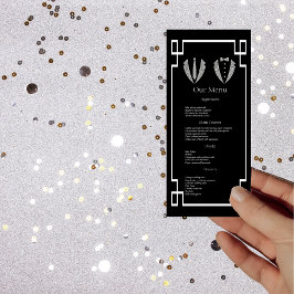 2つのルームスゲイ結婚タキシードのディナーメニュー メニュー