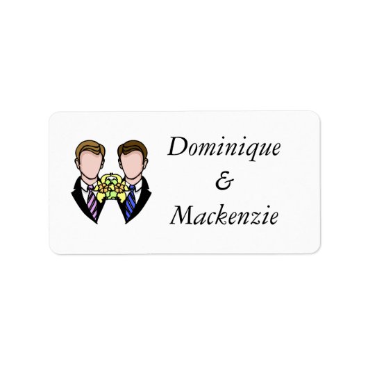 2つのルーム ラベル (正面)