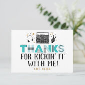 2つのレジットにやめ第二誕生日ありがとう サンキューカード (スタンド正面)