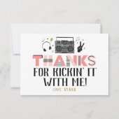 2つのレジットにやめ第二誕生日ありがとう サンキューカード (正面)