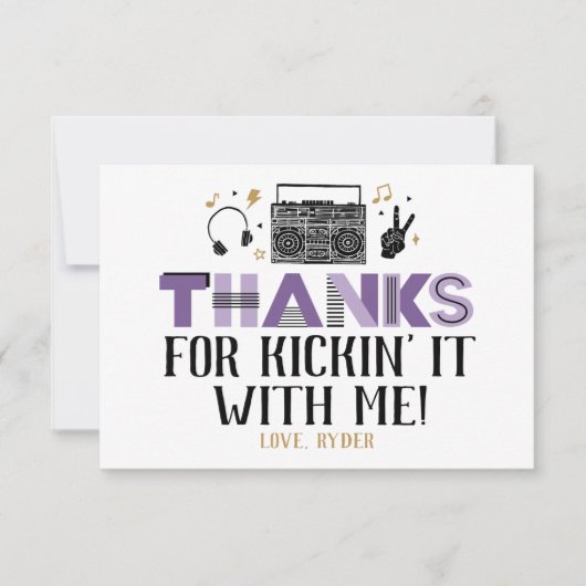 2つのレジットにやめ第二誕生日ありがとう サンキューカード (正面)