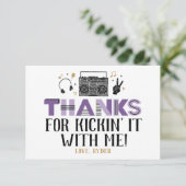 2つのレジットにやめ第二誕生日ありがとう サンキューカード (スタンド正面)