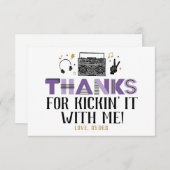 2つのレジットにやめ第二誕生日ありがとう サンキューカード (正面/裏面)