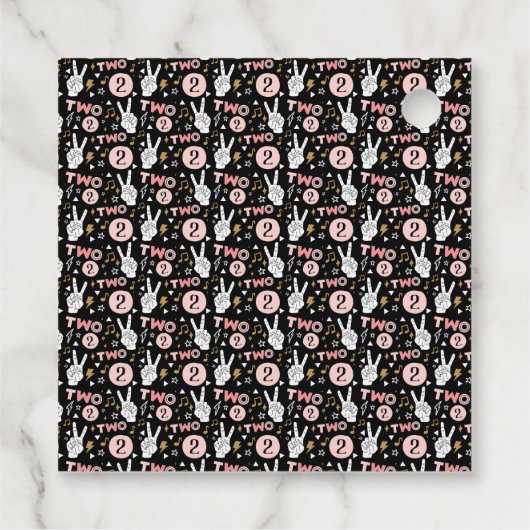 2つのレジットにやめ第二誕生日ありがとう フェイバータグ (裏面)