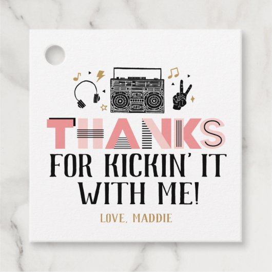 2つのレジットにやめ第二誕生日ありがとう フェイバータグ (正面)