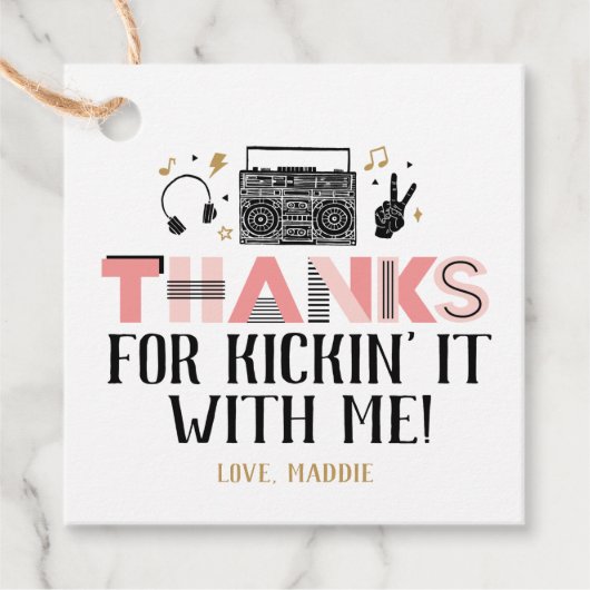 2つのレジットにやめ第二誕生日ありがとう フェイバータグ (正面)