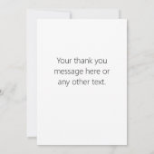 2つのロゴまたはイメージの繰り返しパターン サンキューカード (裏面)