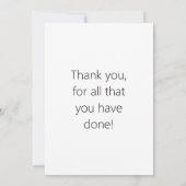 2つのロゴまたはイメージの繰り返しパターン サンキューカード (裏面)