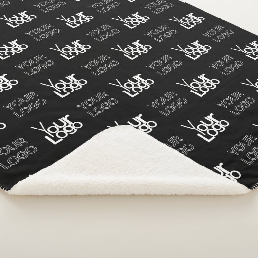 2つのロゴまたはイメージの繰り返しパターン シェルパブランケット (3/4)