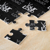 2つのロゴまたはイメージの繰り返しパターン ジグソーパズル (側面)