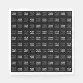 2つのロゴまたはイメージの繰り返しパターン スタンダードランチョンナプキン (正面)