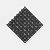 2つのロゴまたはイメージの繰り返しパターン スタンダードランチョンナプキン (角)