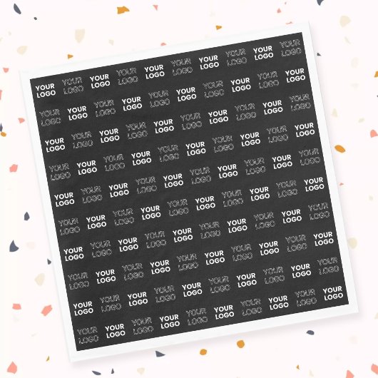 2つのロゴまたはイメージの繰り返しパターン スタンダードランチョンナプキン