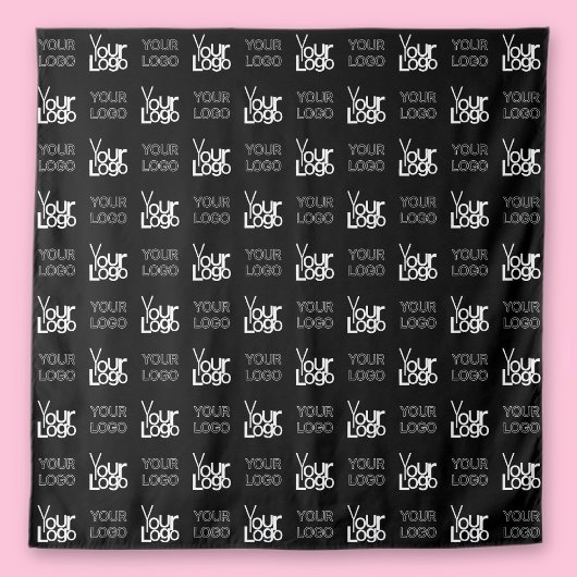 2つのロゴまたはイメージの繰り返しパターン タペストリー