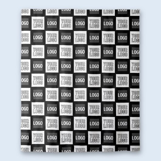 2つのロゴまたはイメージの繰り返しパターン タペストリー