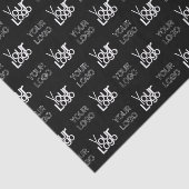 2つのロゴまたはイメージの繰り返しパターン 薄葉紙 (詳細)