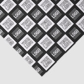 2つのロゴまたはイメージの繰り返しパターン 薄葉紙 (詳細)